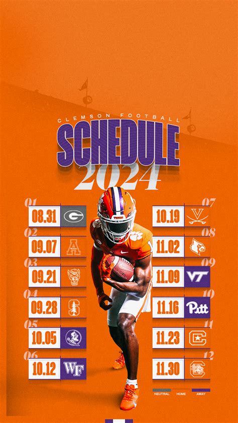 clemson fotball schedule|clemson football schedule 2024 season.